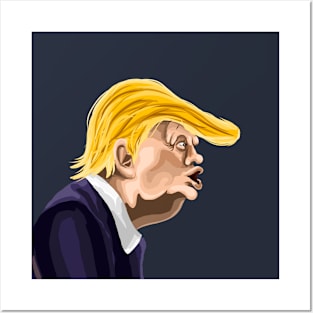 Donald john Trump Cartoon Posters and Art